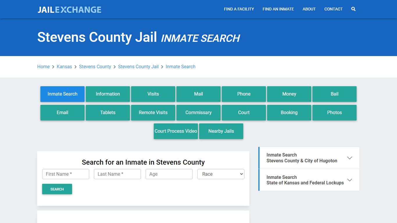 Stevens County Jail, KS Inmate Search: Roster & Mugshots